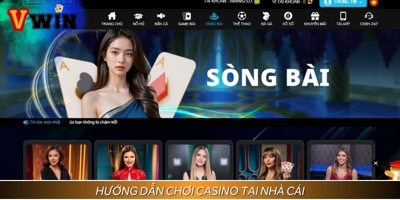 Cách thức tham gia casino tại nhà cái