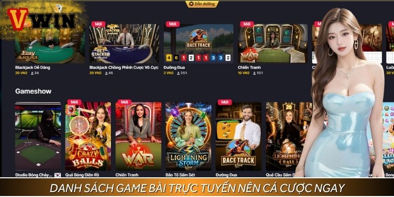 Top game bài trực tuyến nên tham gia ngay hôm nay