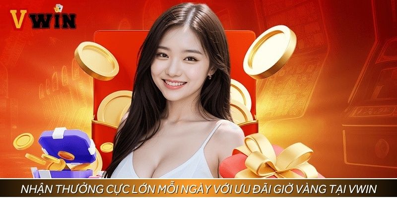 Nhận thưởng cực lớn mỗi ngày với ưu đãi giờ vàng tại Vwin