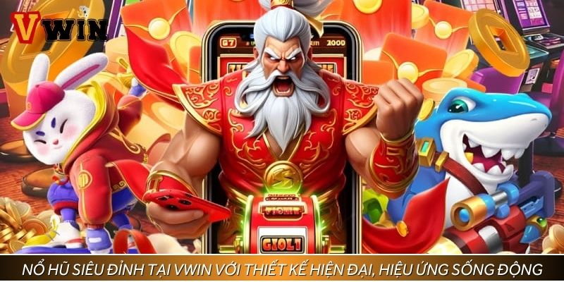 Nổ hũ siêu đỉnh tại VWIN với thiết kế hiện đại, hiệu ứng sống động